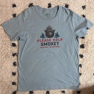 Smokey Bear Graphic T-Shirt - Gray by The Landmark Project